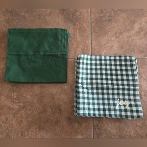 Green Plaid Joy Placemat 9 Bundle